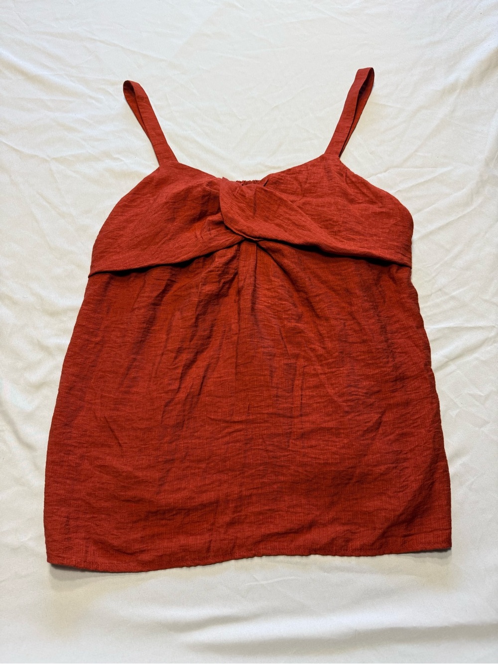 Simply Vera Vera Wang Rust Knot-Front Cami